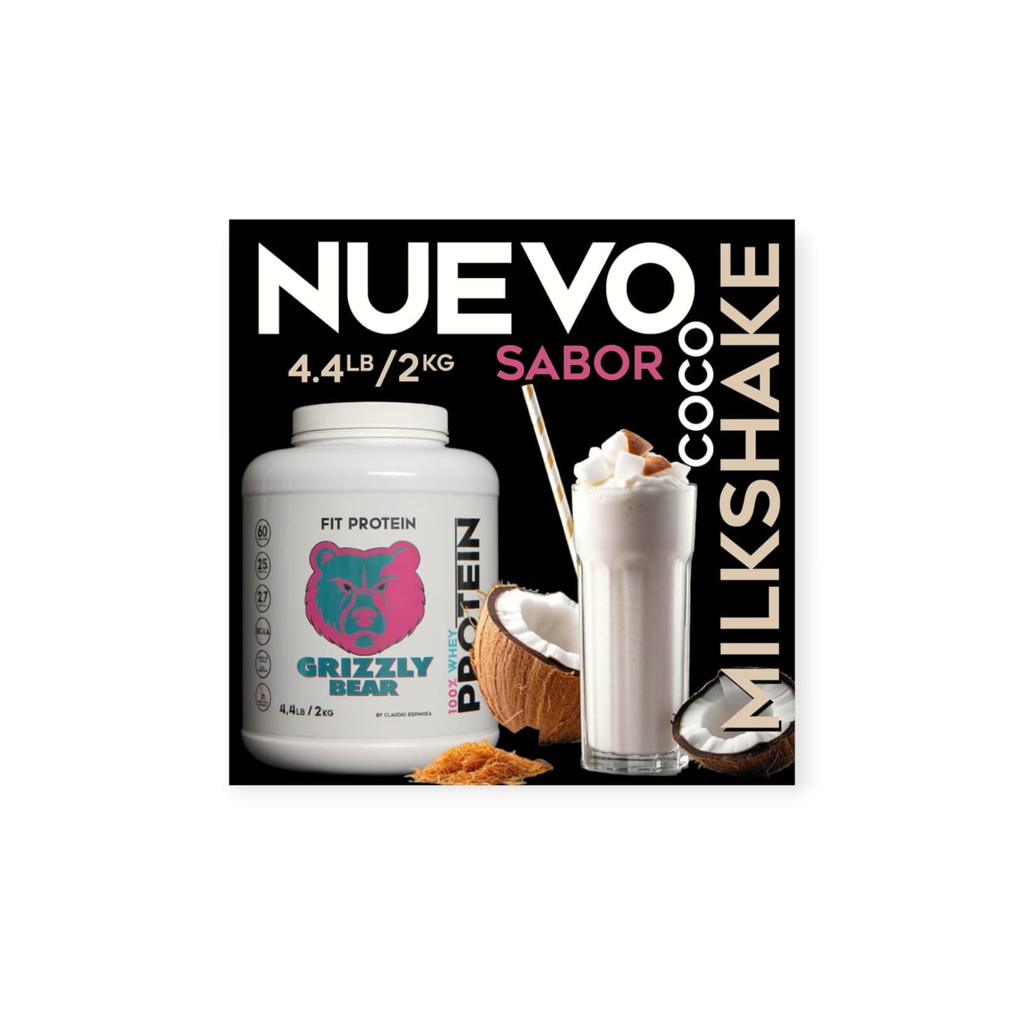 PROTEINA FIT PROTEIN EDICION LIMITADA 4,4LBS - GRIZZLY BEAR