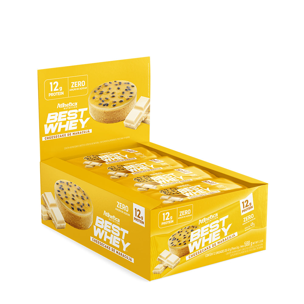 Box de 12 Barras Best Whey 12g Protein - Atlhetica