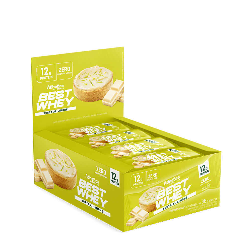 Box de 12 Barras Best Whey 12g Protein - Atlhetica
