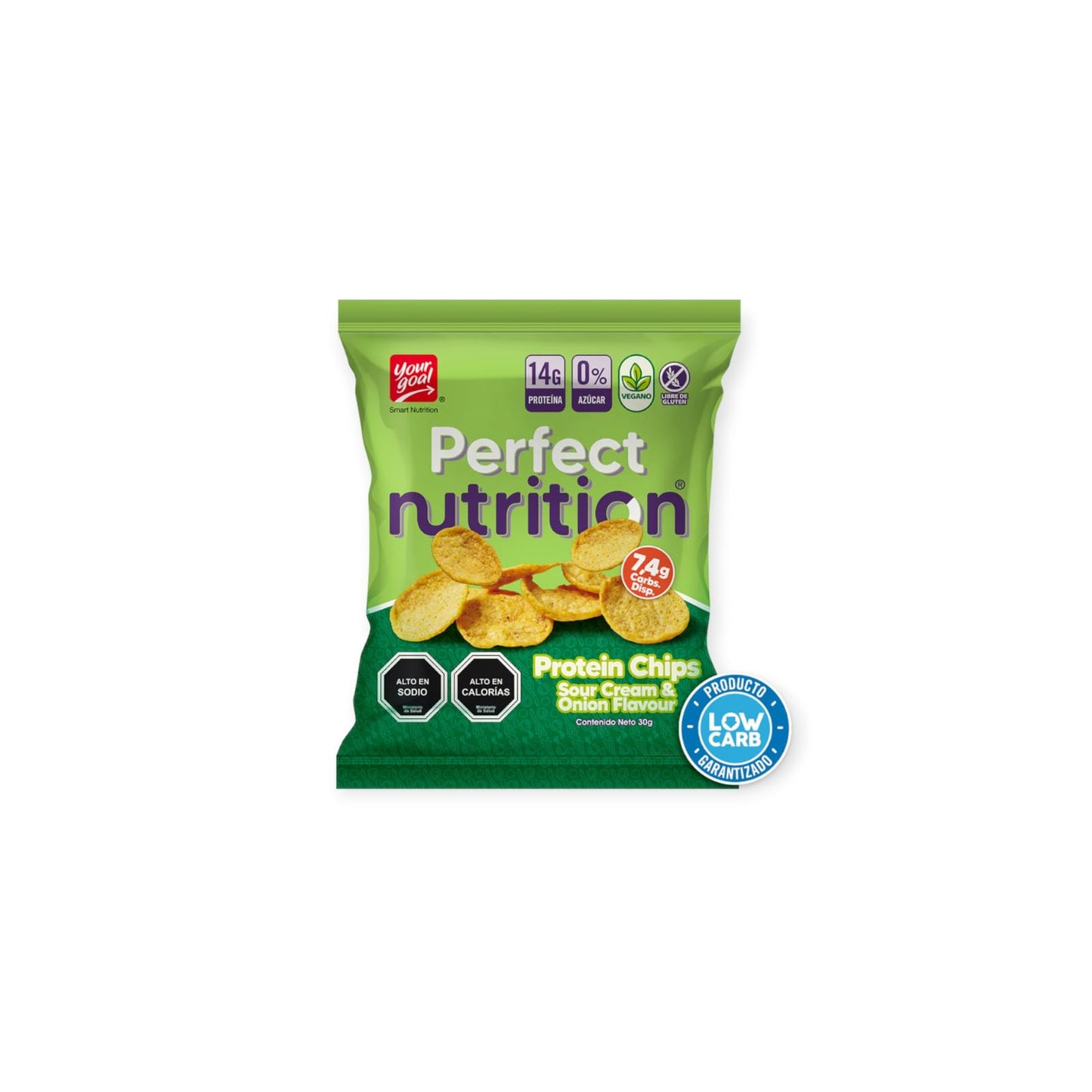 CHIPS DE PROTEINA PERFECT NUTRITION 30GR - YOUR GOAL
