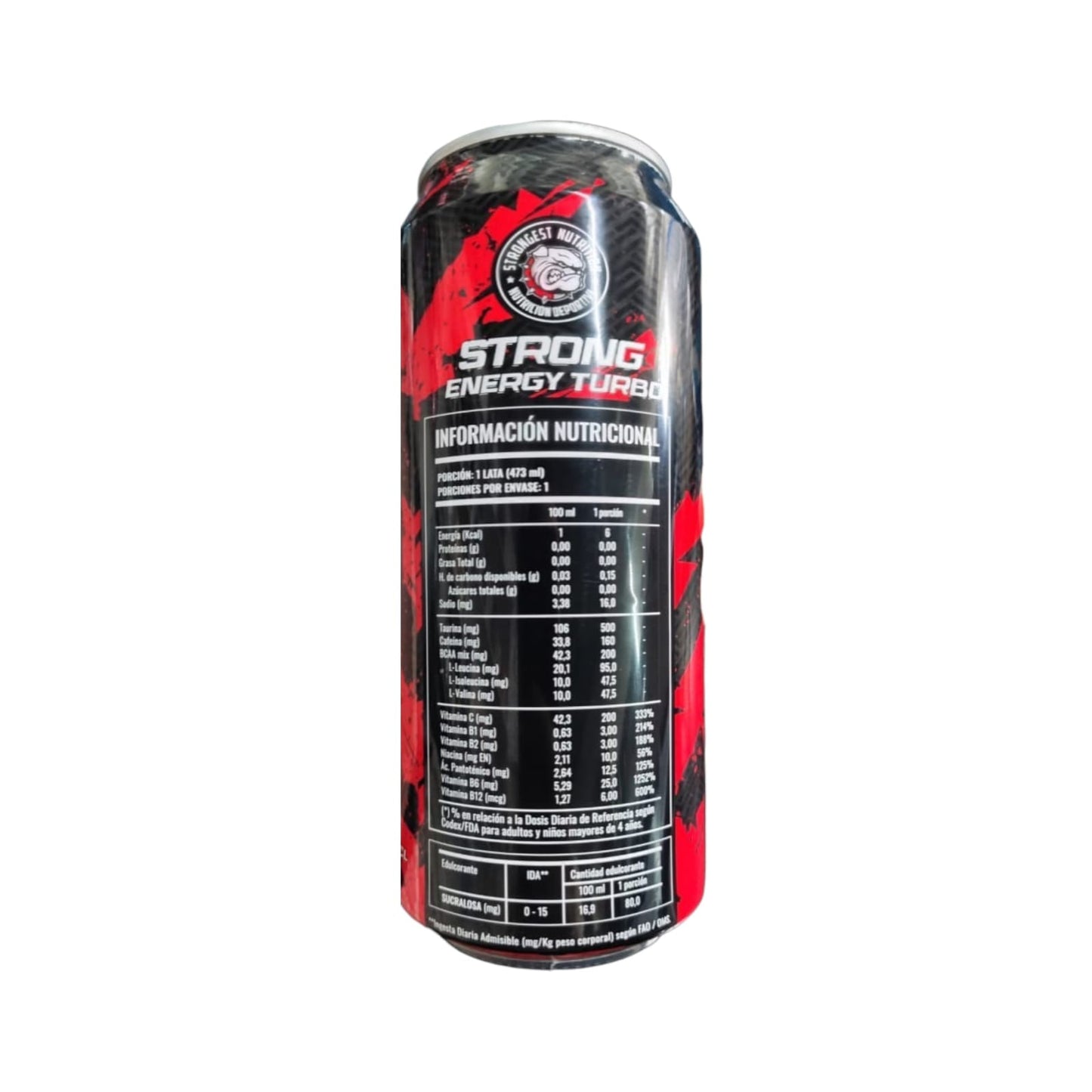 PACK 12 ENERGETICAS ENERGY TURBO 473ML - STRONGEST