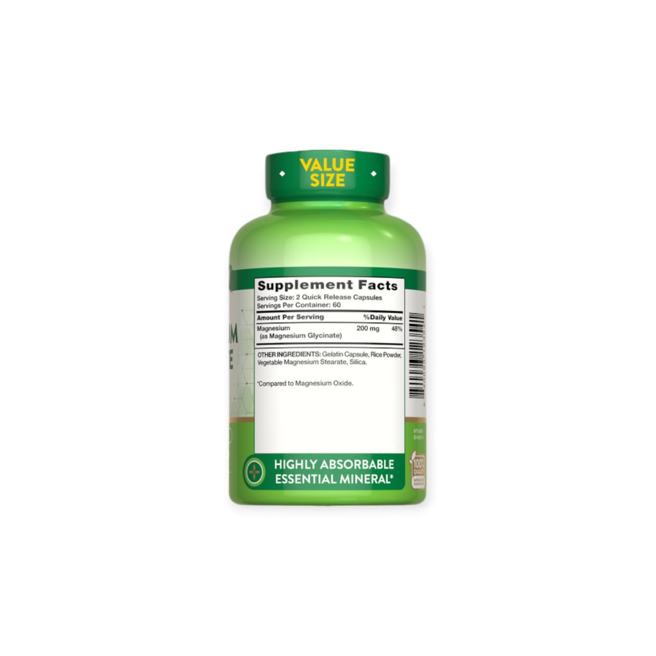 MAGNESIO GLYCINATE 120 CAPSULAS - NATURE'S TRUTH