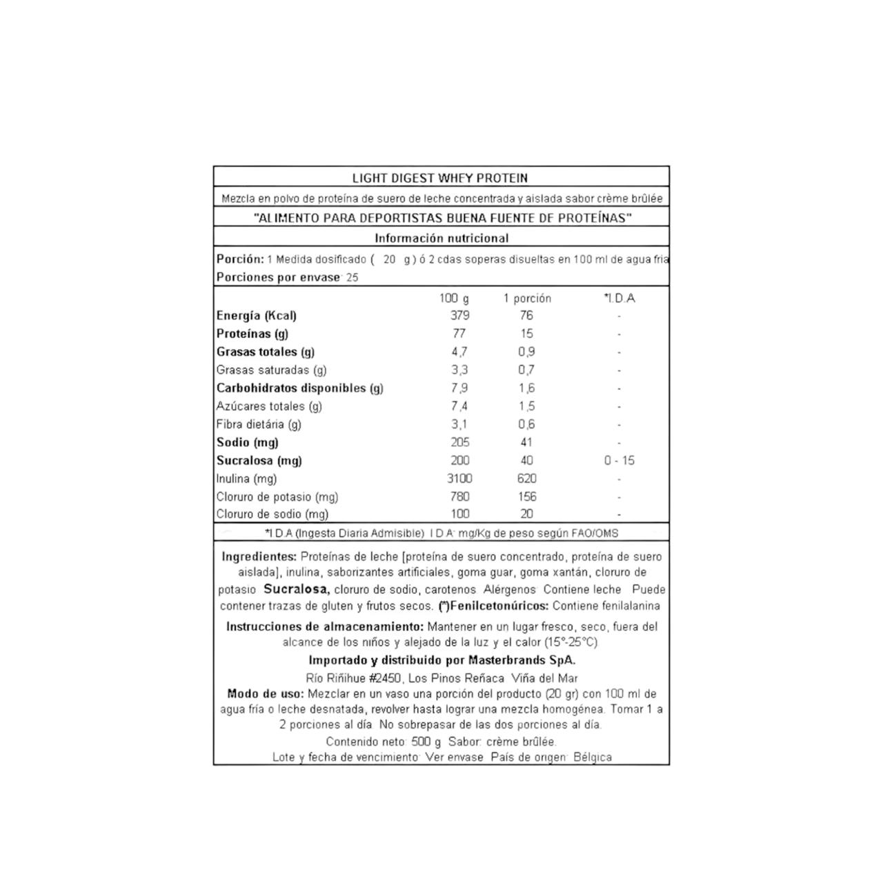 PROTEINA WHEY LIGHT DIGEST 500GR - QNT