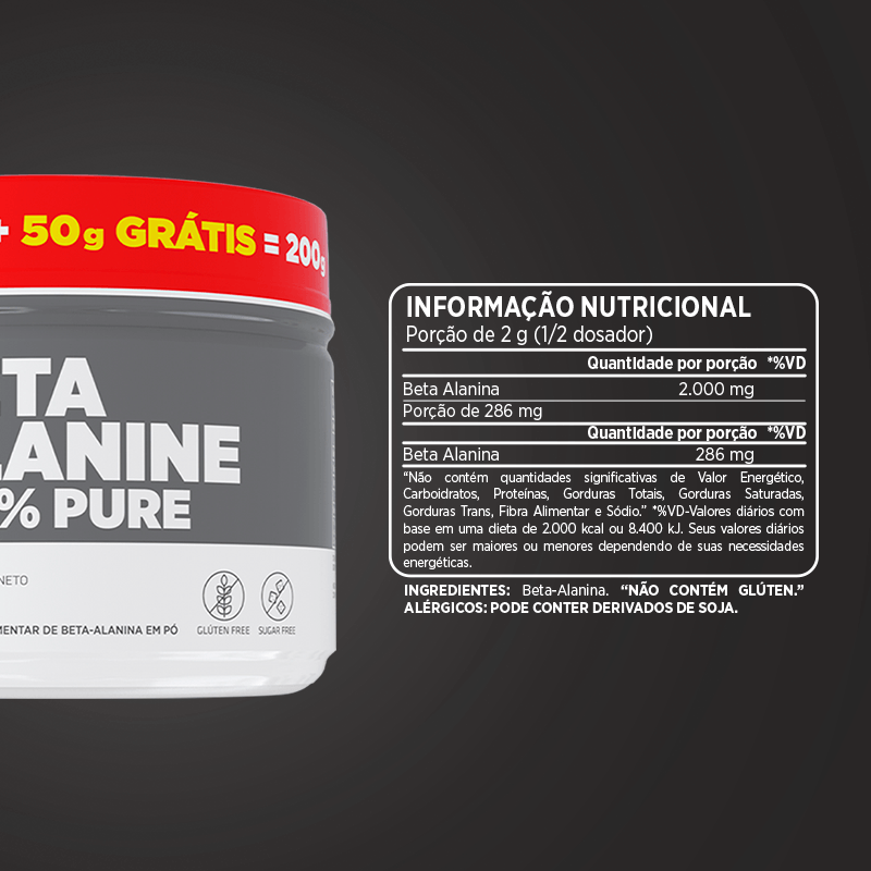 Beta Alanine 100% Pure 100 sv - Atlhetica