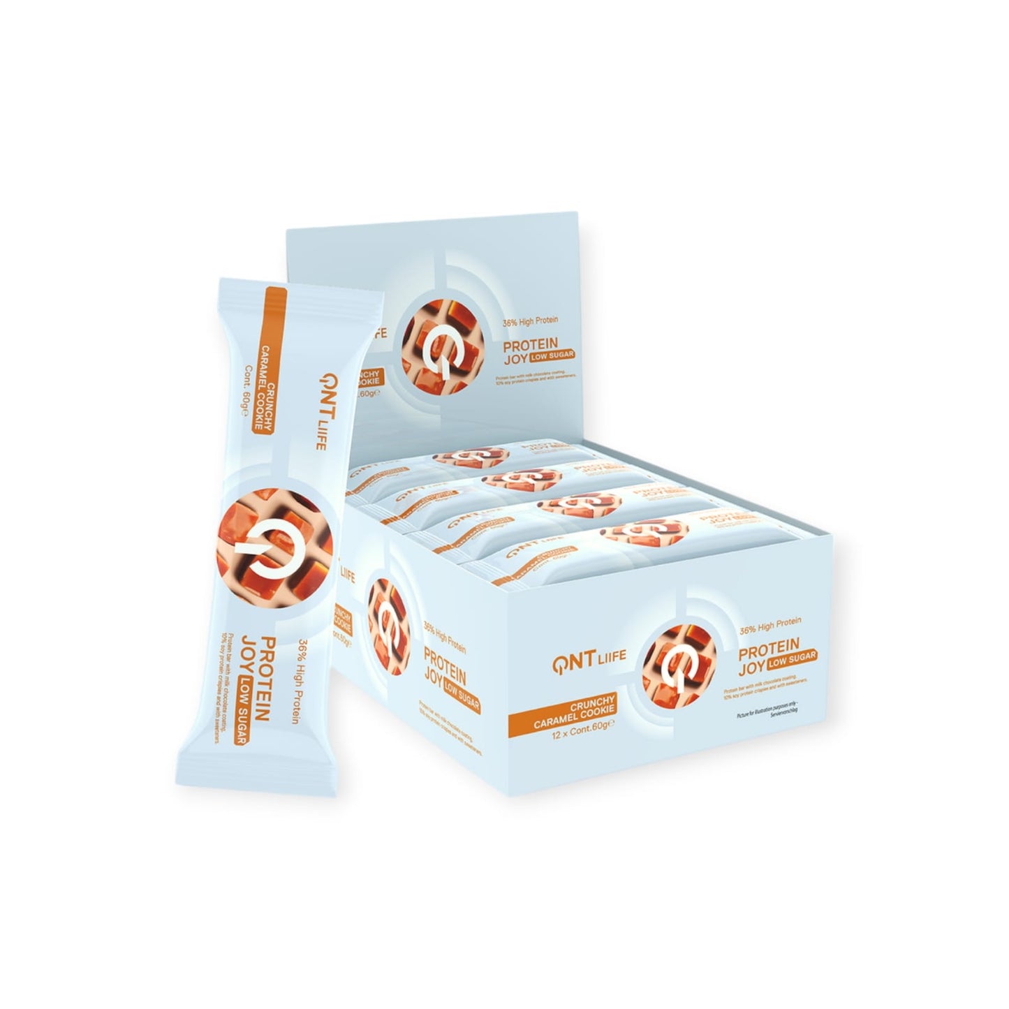 BOX 12 BARRAS DE PROTEINA JOY 60GR - QNT