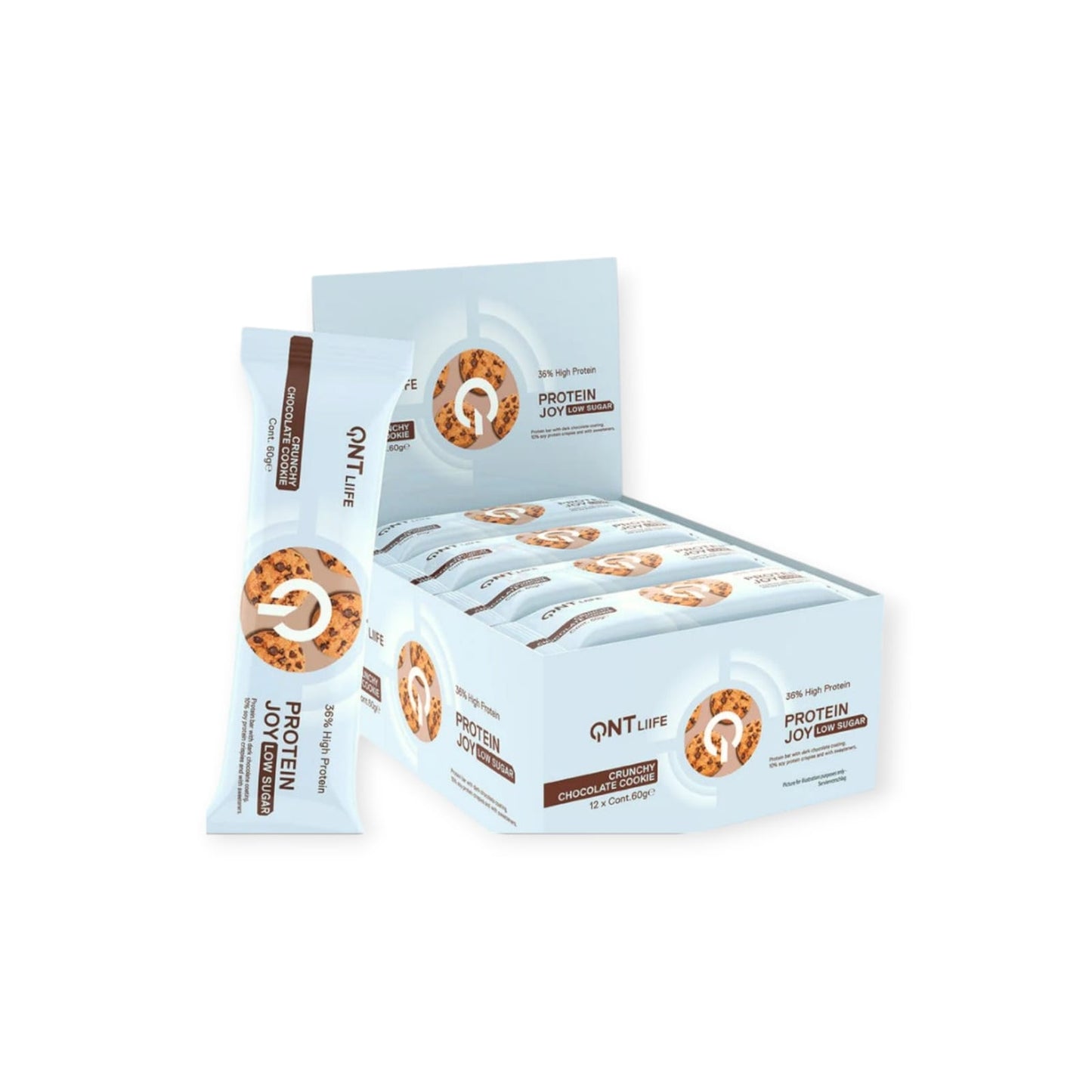 BOX 12 BARRAS DE PROTEINA JOY 60GR - QNT
