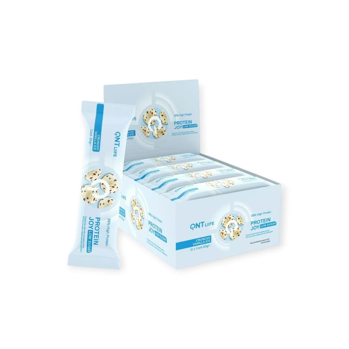 BOX 12 BARRAS DE PROTEINA JOY 60GR - QNT