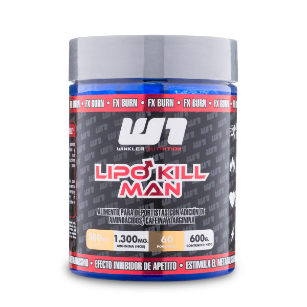 LIPO KILL MAN EN POLVO 600GR 60SV - WINKLER NUTRITION