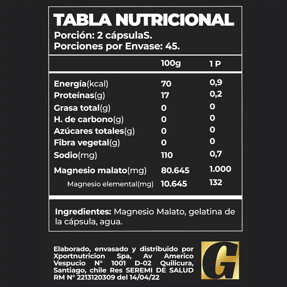 MAGNESIO MALATO PRO - 90caps - GREATLHETE