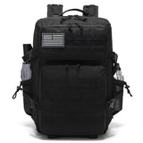 MOCHILA NEGRA TIPO MILITAR 45LT