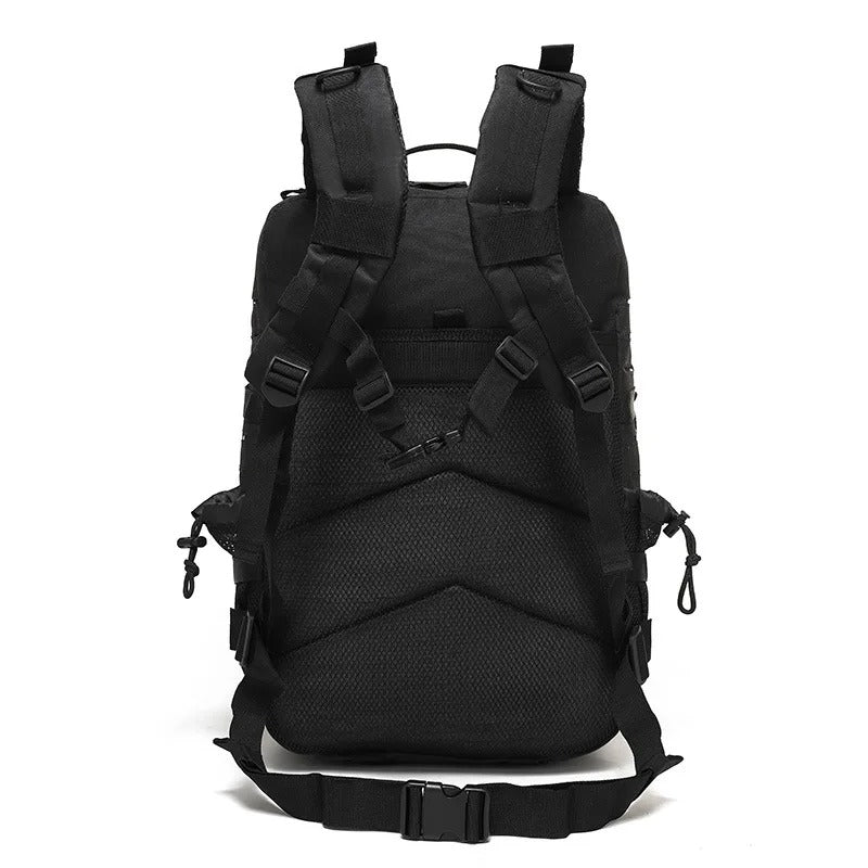 MOCHILA NEGRA TIPO MILITAR 45LT