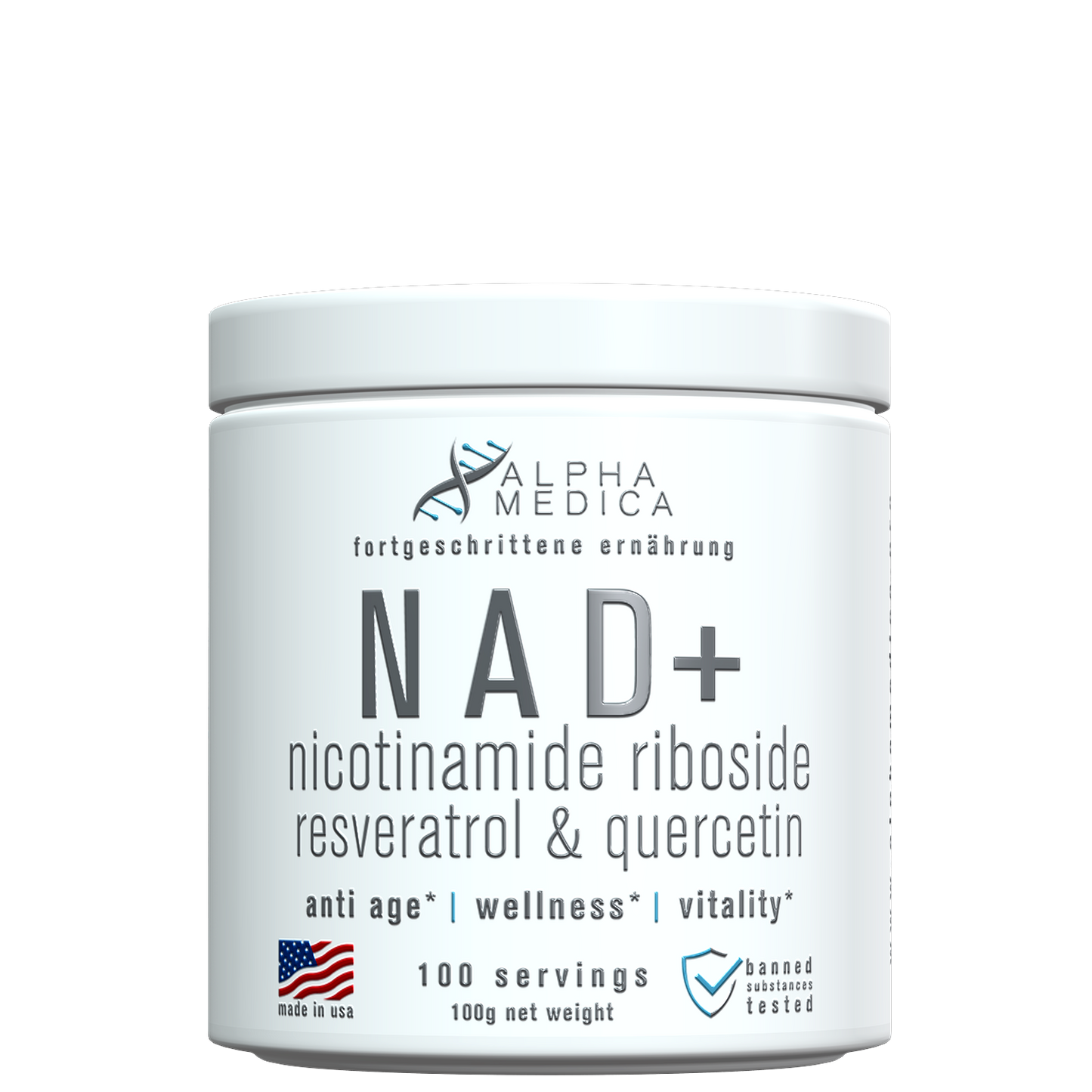 NAD+ Y RESVERATROL 100 SERVICIOS - ALPHA MEDICA