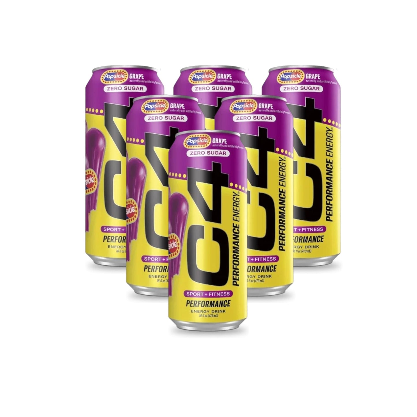 PACK 6 ENERGETICAS C4 473ML C/U - CELLUCOR