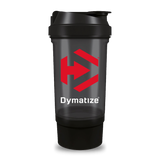 SHAKER GET NEGRO 500ML CON COMPARTIMIENTO - DYMATIZE