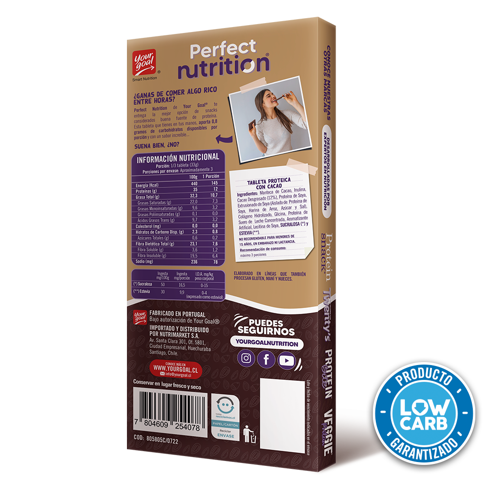 Chocolate Perfect Nutrition Cacao Protein - YourGolad
