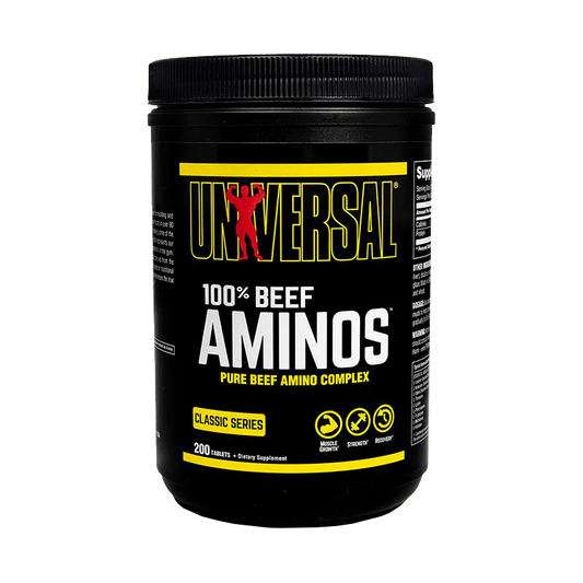 100% Beef Aminos 200 TABLETAS - UNIVERSAL NUTRITION