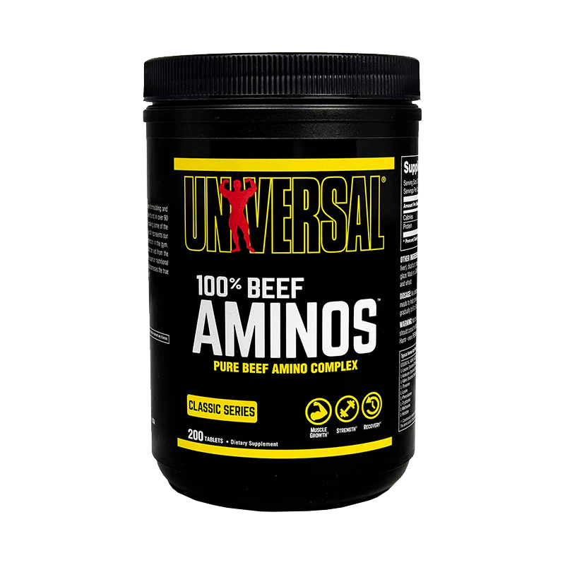 100% Beef Aminos 200 TABLETAS - UNIVERSAL NUTRITION