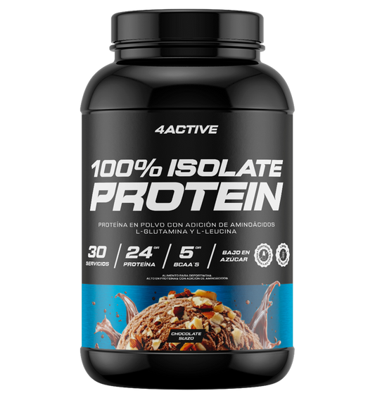 PROTEINA 100% ISOLATE PROTEIN 30 SERVICIOS - 4ACTIVE