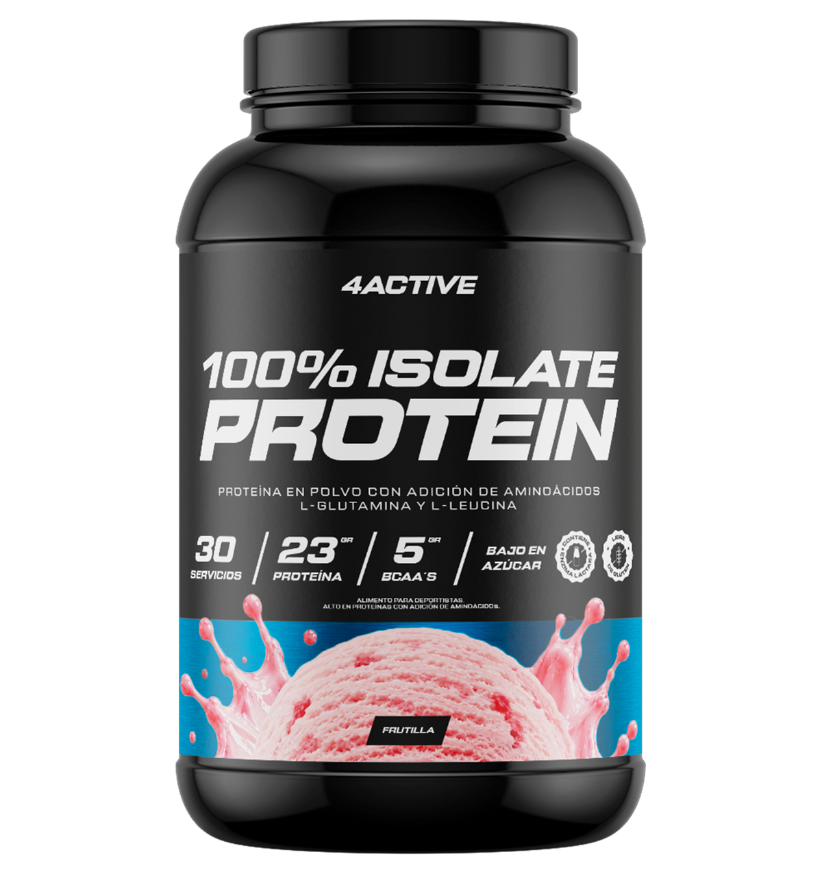 PROTEINA 100% ISOLATE PROTEIN 30 SERVICIOS - 4ACTIVE
