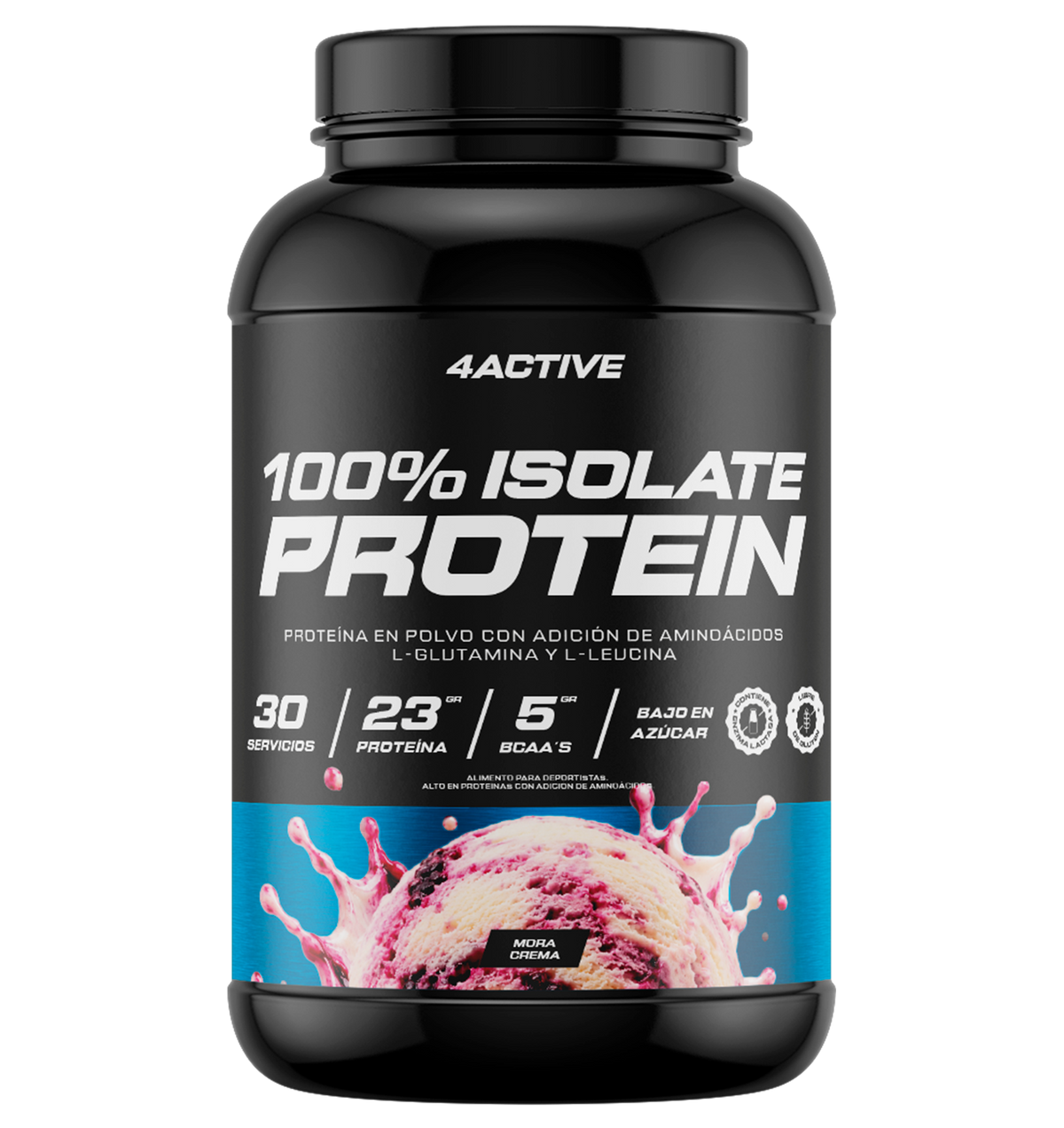 PROTEINA 100% ISOLATE PROTEIN 30 SERVICIOS - 4ACTIVE