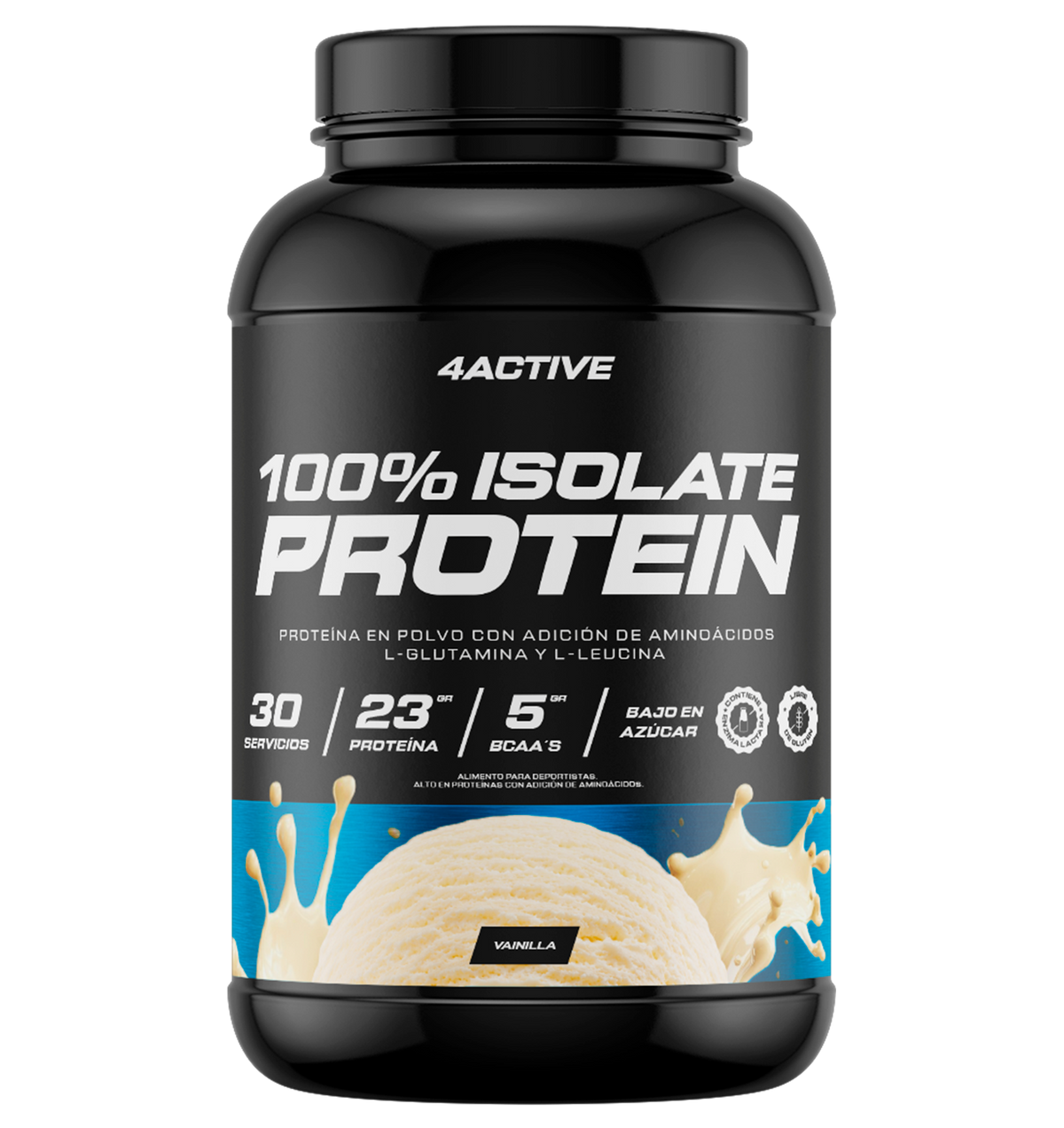 PROTEINA 100% ISOLATE PROTEIN 30 SERVICIOS - 4ACTIVE