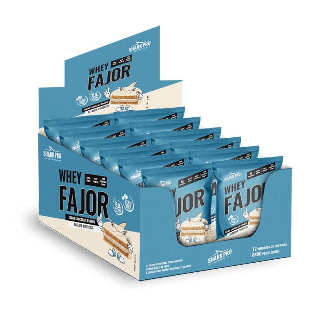 SHARK WHEY ALFAJOR 12 UNI- SHARK PRO