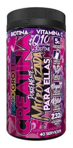 Pack de 2 frascos creatinas 200 g para él y 232 g para ella – Italo Grottini