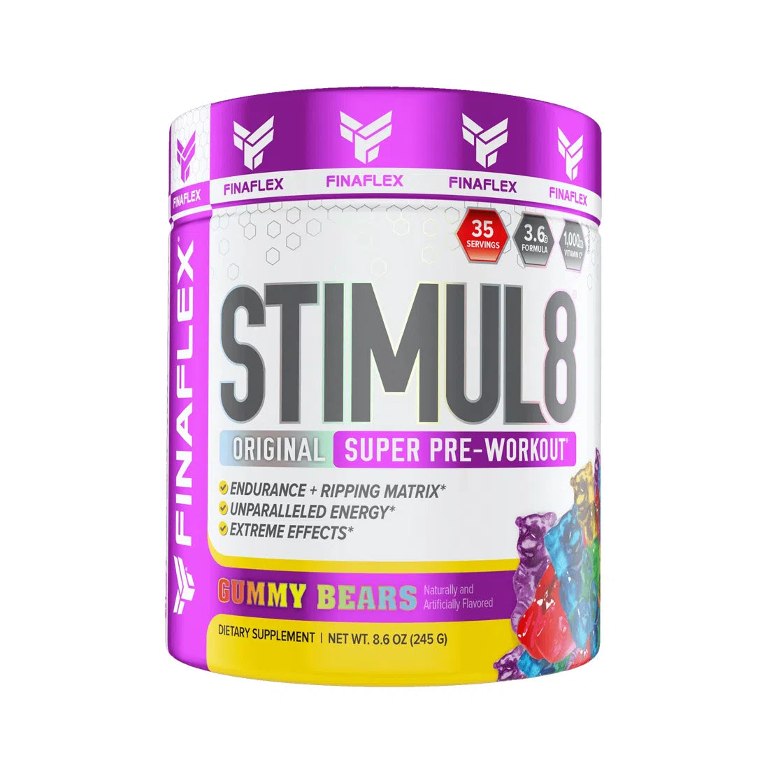 Creatina Finaflex Pure Creatine 300g/60sv + STIMUL8 PRE WORKOUT 35sv Finaflex
