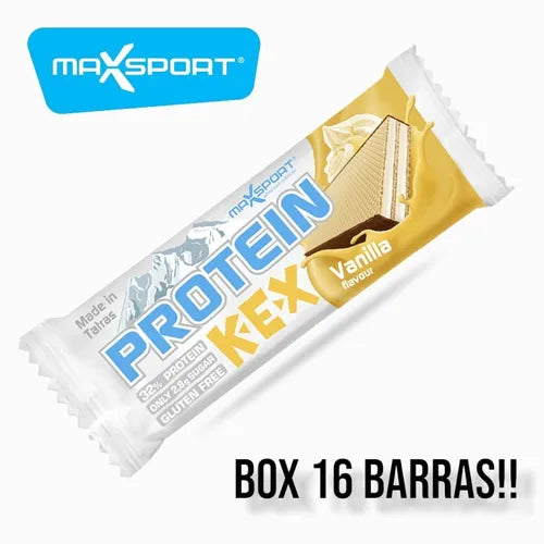 Box Barras Maxsport Protein Kex - Vainilla - 16 Unid