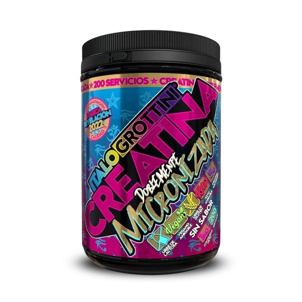 Creatina Monohidrato Italo Grottini Sin Sabor - 1kg - 200sv