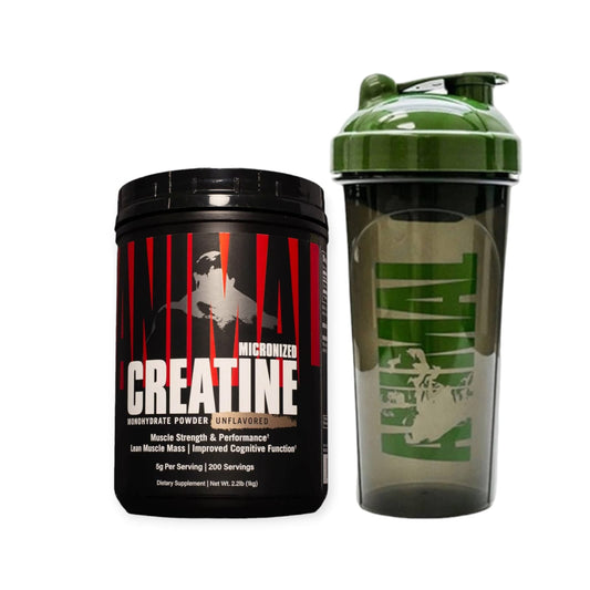 PACK CREATINA ANIMAL 1KILO + SHAKER - UNIVERSAL NUTRITION