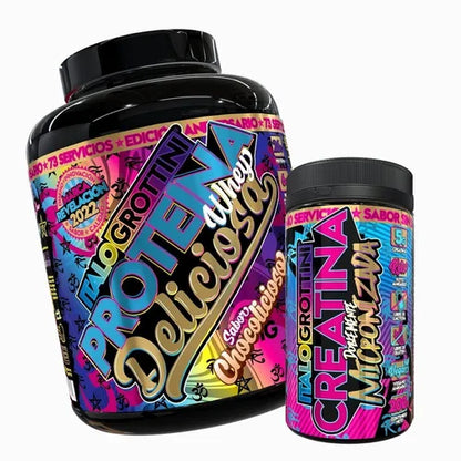 Pack proteína Whey deliciosa Chocoliciosa + creatina 40 servicios