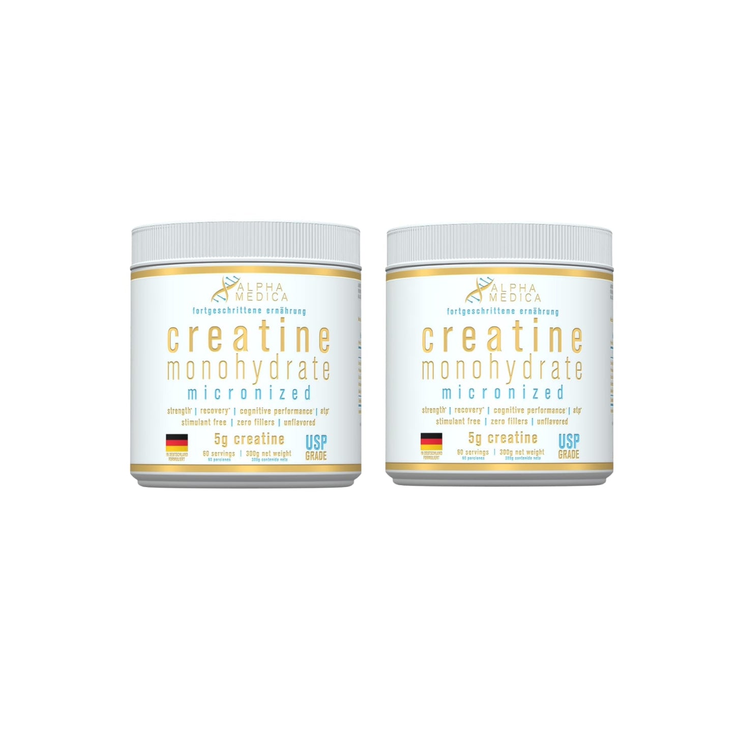 PACK 2 CREATINAS 300GR C/U - ALPHA MEDICA