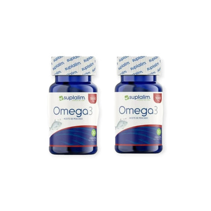 Pack de 2 Omega 3 2 frascos de 30 cápsulas Suplalim - vista 1