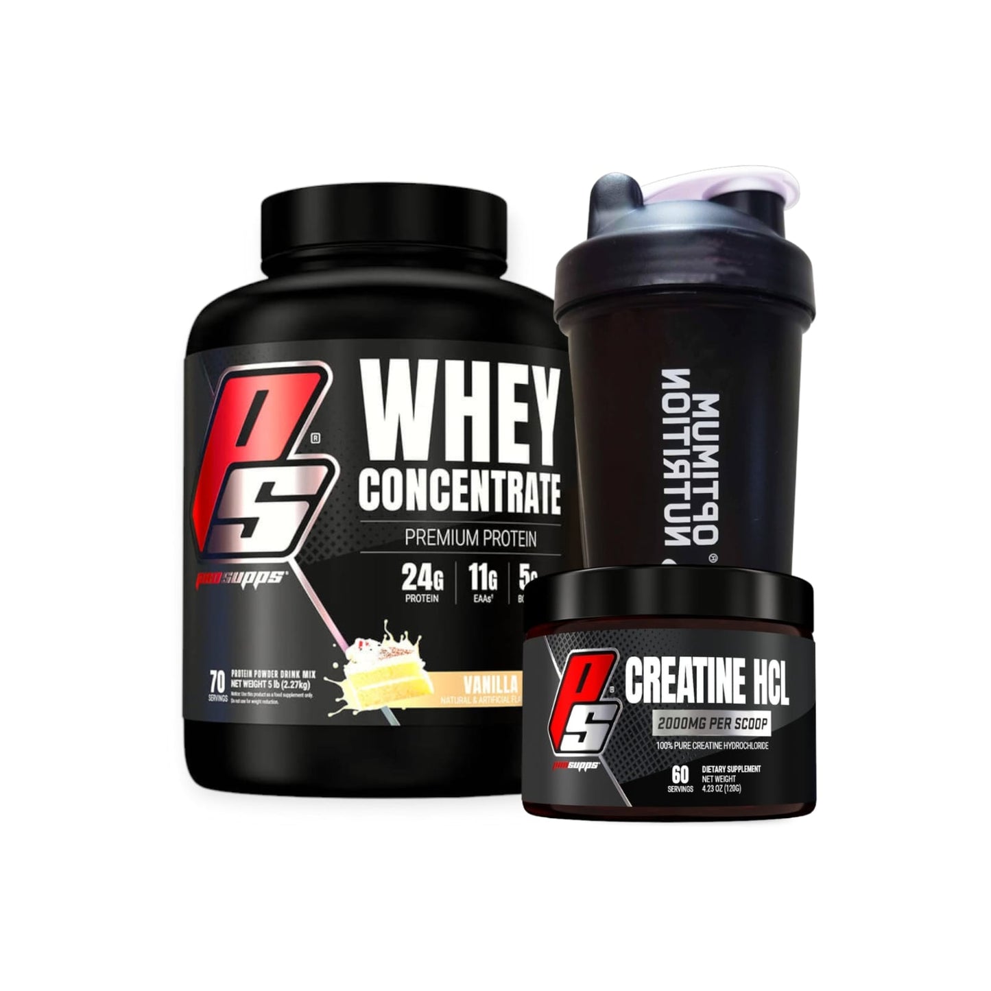 PACK PROTEINA WHEY CONCENTRATE 5L + CREATINA HCL + SHAKER - PROSUPPS