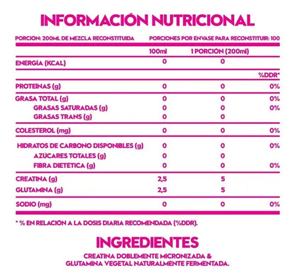CREATINA + GLUTAMINA DOBLEMENTE MICRONIZADA 1kg - ITALO GROTTINI