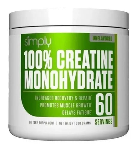 100% Creatine Monohydrate Simply - 60 Servicios