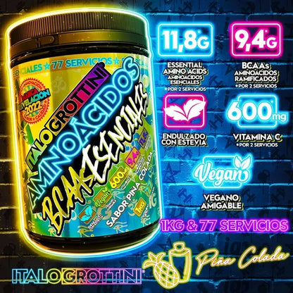 AMINOACIDOS BCAAS ESENCIALES 1KG - ITALO  GROTTINI