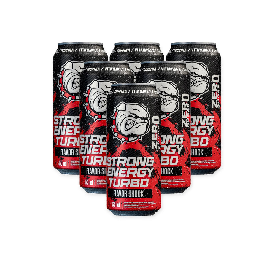 PACK 6 ENERGÉTICAS ENERGY TURBO 473 ML – STRONGEST – Strongest