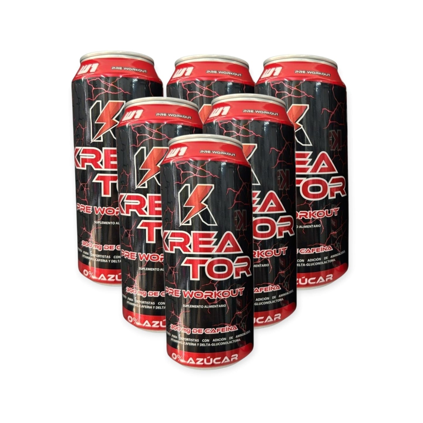 PACK 6 ENERGETICAS KREATOR 473ML  - WINKLER NUTRITION
