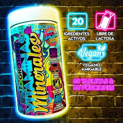 Multivitamínico Vitaminas y Minerales 60 servicios – Italo Grottini