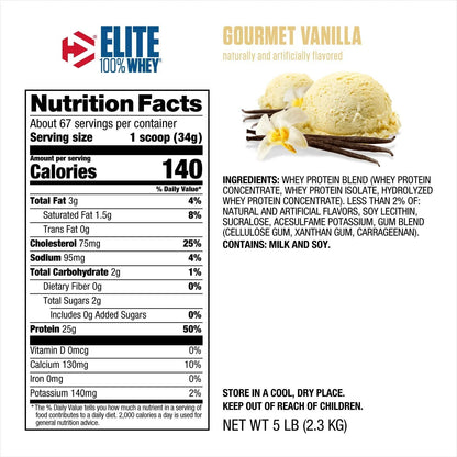 ELITE 100% WHEY 5 LIBRAS - DYMATIZE