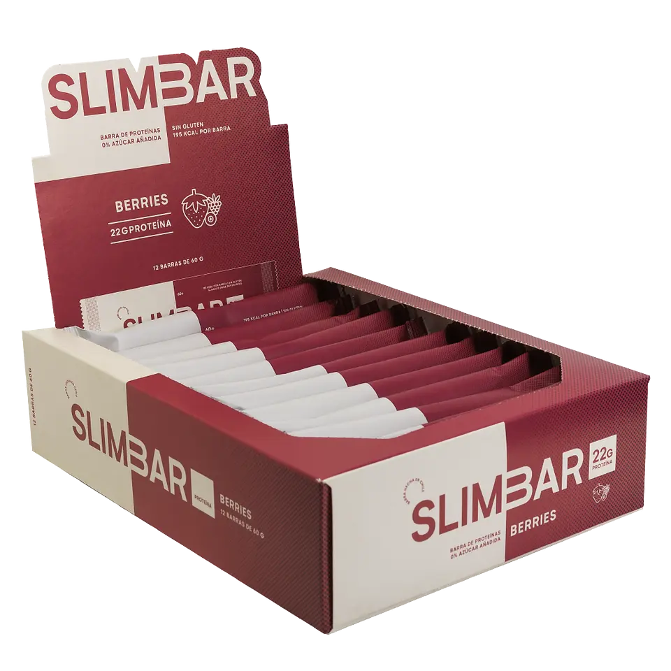 Box 12 barras de proteina SLIMBAR 60GR C/U