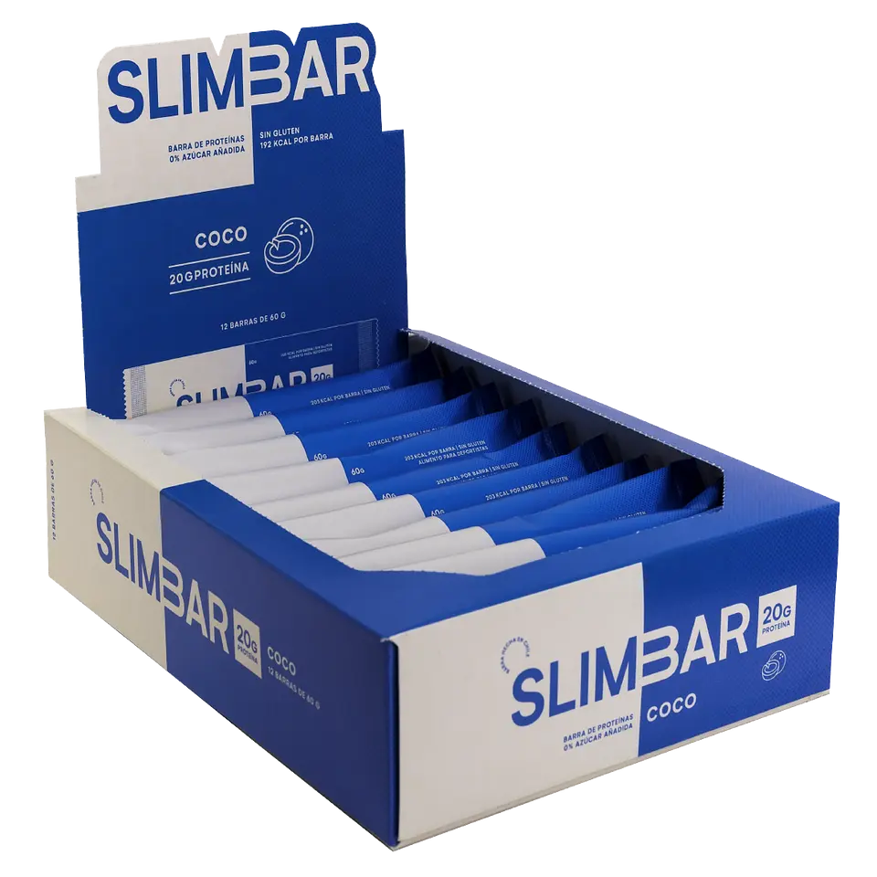 Box 12 barras de proteina SLIMBAR 60GR C/U