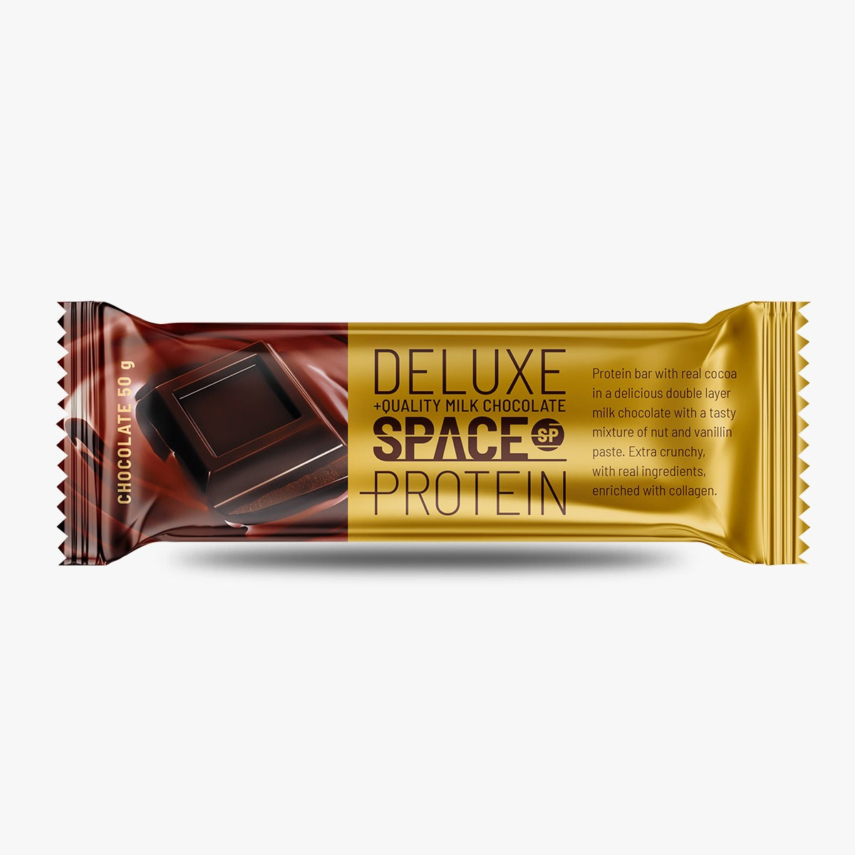 BOX DE 24 BARRAS DE PROTEINA DELUXE 50GR - SPACE PROTEIN
