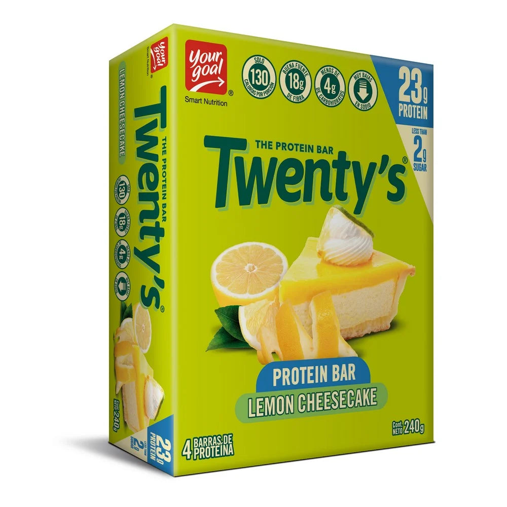 PACK 12 BARRAS DE PROTEINA TWENTYS 20G C/U 3 SABORES -YOUR GOAL