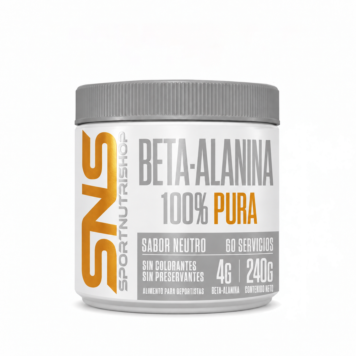 BETA ALANINA 240GR 60 SERVICIOS SIN SABOR - SPORTNUTRISHOP