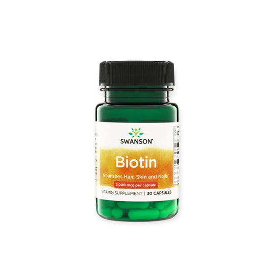 BIOTINA 5,000 MCG 30 CAPSULAS VEGANAS - SWANSON