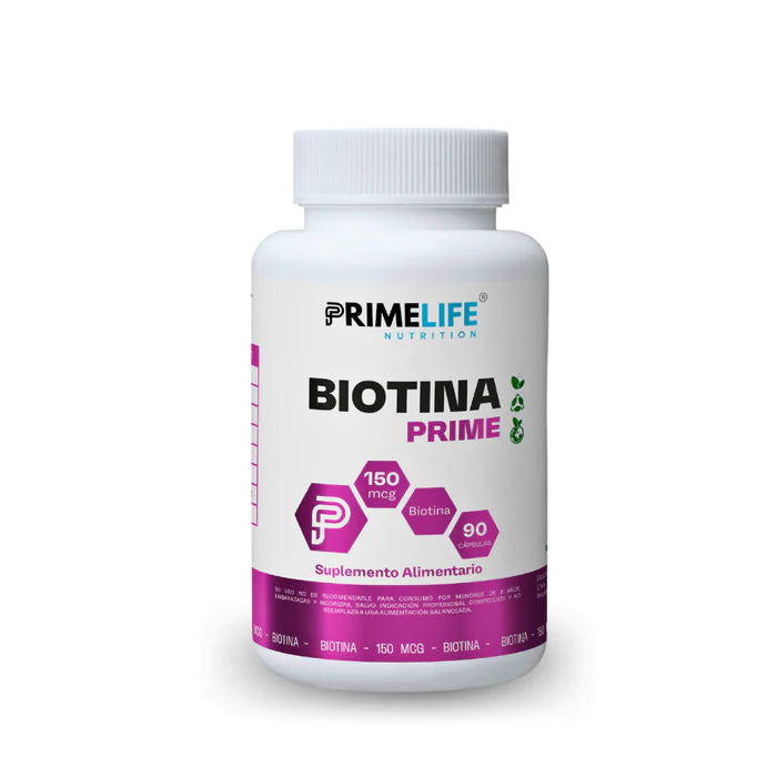 Biotina Prime 150 mcg 90 Cápsulas - PRIMELIFE