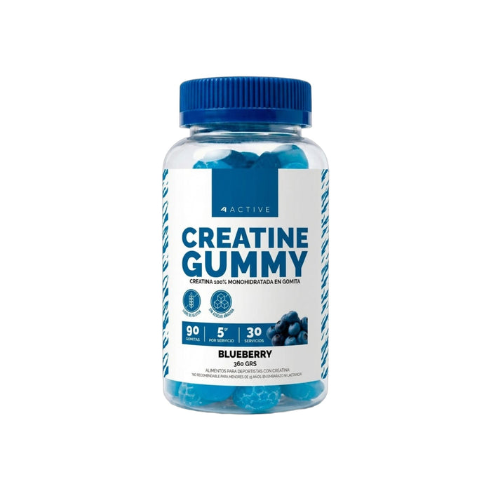 CREATINA MONOHIDRATADA GOMITAS 360GR - 4ACTIVE